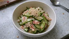 얇게 썬 오이만 잘 절이면 끝—게살 오이 초무침 새콤달콤하게 무치는 법