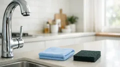 주방 수전 물때 제거, 도금 손상 없이 반짝이게 하는 안전 루틴