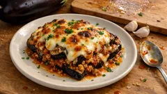 팬에 한 번, 오븐에 한 번—가지 다짐육 치즈구이로 물컹함은 줄이고 풍미는 살리기